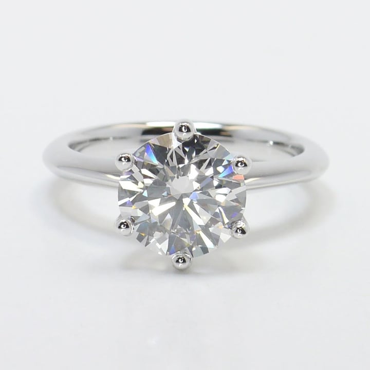 2.16 Carat 6 Prong Diamond Engagement Ring